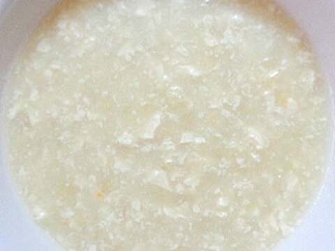 離乳食中期　豆腐＆じゃがカリフラ入りクリームスープ